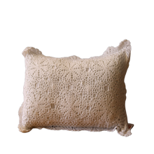 Load image into Gallery viewer, crochet off white scatter cushion -cq linen