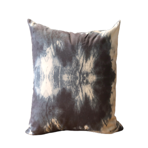 blue printed scatter cushion -cq linen