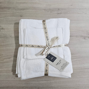 white cotton towel set-cq linen