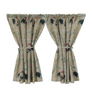 Rooster Herb 2 pack cafe curtain-cq linen
