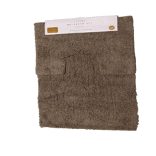 Load image into Gallery viewer, cotton bath mat in taupe- cq linen