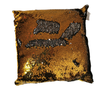Load image into Gallery viewer, gold scatter cushion -cq linen