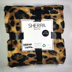 Faux Fur Throw With Sherpa - 150 x 200cm - CQ Linen