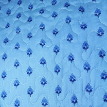 Load image into Gallery viewer, paisley blue printed cotton quilt set- CQ Linen