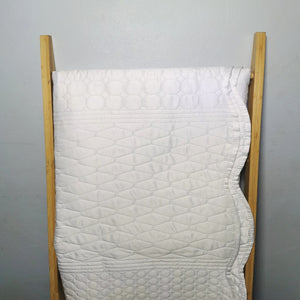 white sateen quilt set-CQ Linen