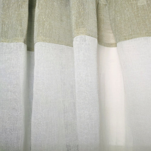 sheer eyelet curtain beige 140x240cm -CQ Linen