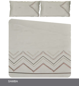 Soft Touch Embroidered Duvet Cover Set - Samba - CQ Linen