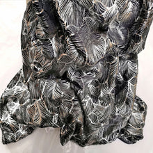 Load image into Gallery viewer, Flannel Metallic Printed Throw - Charcoal - CQ Linen