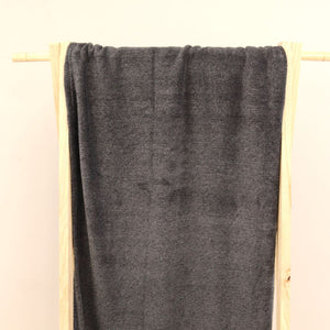 soft cationic throw in charcoal cq linen