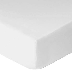 polycotton white fitted sheet-CQ Linen