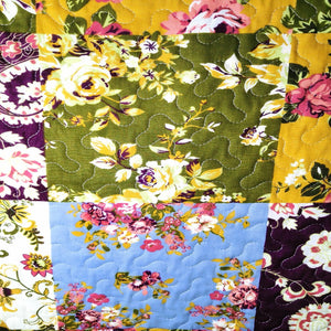 cotton floral printed quilt -CQ Linen