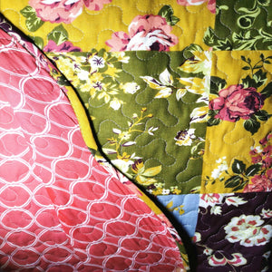 cotton quilt with flower print-CQ Linen